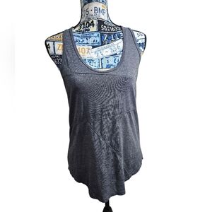 Aether Grey Racerback Tank 2 Medium